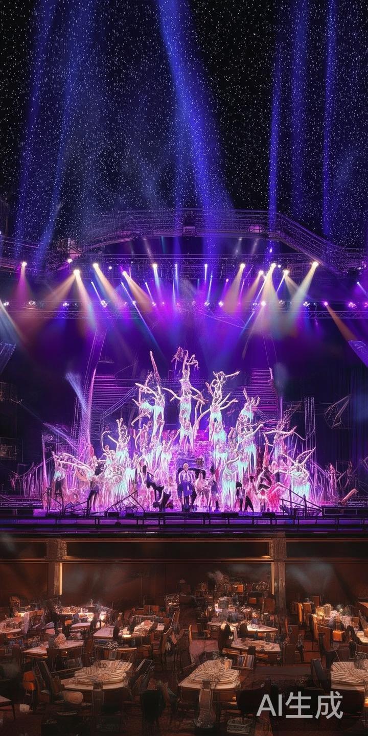 除了博彩，新葡京还提供丰富的娱乐形式，如现场秀、表